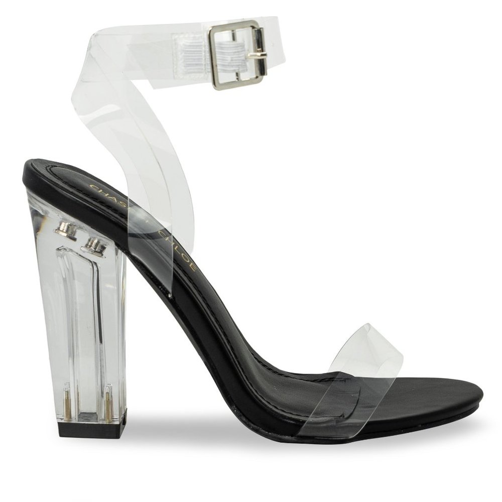 Women's Ankle Strap Stiletto Open Toe Sandals Sexy Triple Strappy High H… - Picture 1 of 4